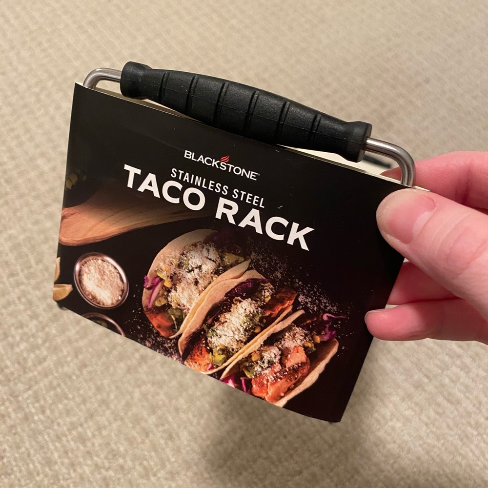 Blackstone Black and Silver Taco Holder